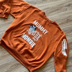 Orange Mummy Monster Mombie Sweater